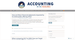Desktop Screenshot of accountingintheheadlines.com